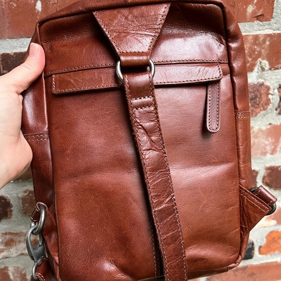 Wild West Brown Leather SlingBag - Picture 9 of 12